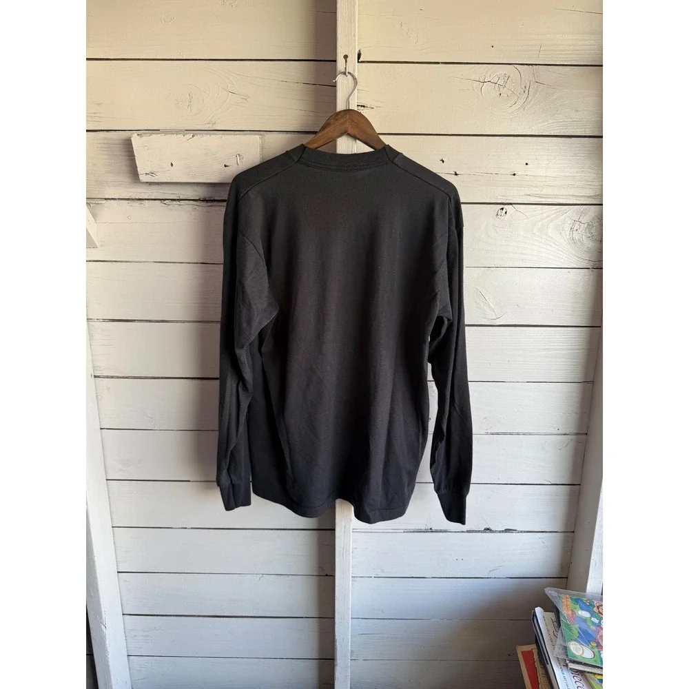 Vintage Fruit of the Loom Best Ryans Zoo Run Long Sleeve T-Shirt Black XL USA